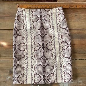 Bundle any 3 skirts for $25  🎉 J. Crew Python/Snake No. 2 Pencil Skirt